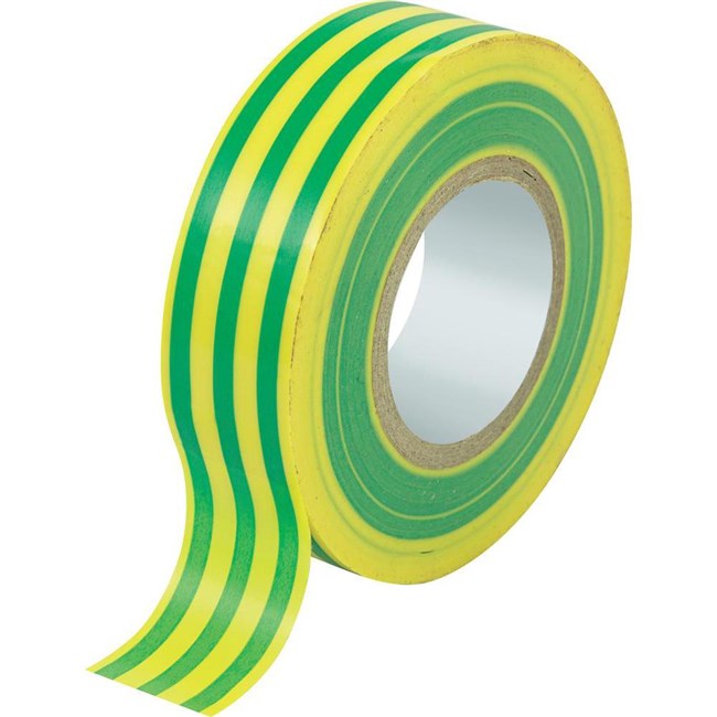 Nastro isolante giallo verde mm25x25m